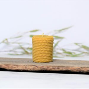 Natural 100% Pure Beeswax Candle - Handmade in the UK