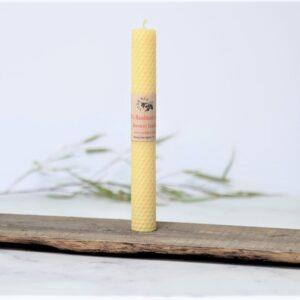 100% Natural Hand-Rolled Beeswax Candle - Made in the UK